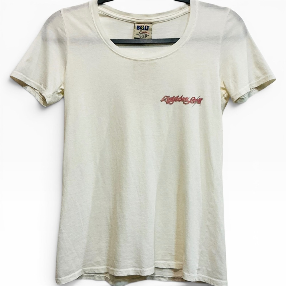 Rare Lightning Bolt Deadstock Vintage Surf Tee Shirt Cream Original Tags USA S